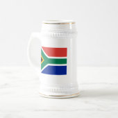 Chope À Bière Drapeau de l'Afrique du Sud (Devant gauche)