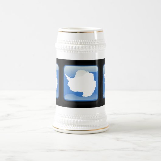 Chope À Bière Drapeau de l'Antarctique (Centre)