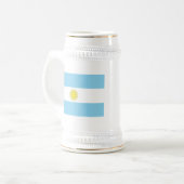 Chope À Bière Drapeau de l'Argentine (Devant gauche)