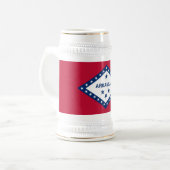 Chope À Bière Drapeau de l'Arkansas (Devant gauche)