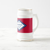 Chope À Bière Drapeau de l'Arkansas (Devant droit)