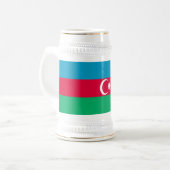 Chope À Bière Drapeau de l'Azerbaïdjan patriotique (Devant gauche)