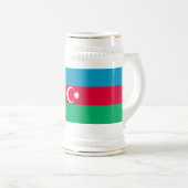 Chope À Bière Drapeau de l'Azerbaïdjan patriotique (Devant droit)