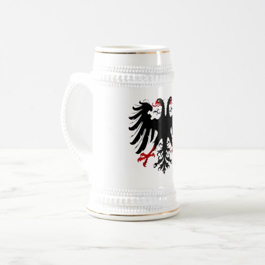 Chope À Bière Drapeau de l'empire allemand à jamais double aigle (Devant gauche)