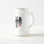Chope À Bière Drapeau de l'empire allemand à jamais double aigle (Devant droit)