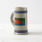 Chope À Bière Drapeau de l'Érythrée (Devant gauche)