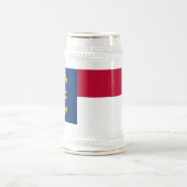 Chope À Bière Drapeau de l'État de Caroline du Nord (Centre)