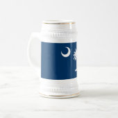 Chope À Bière Drapeau de l'État de Caroline du Sud (Devant gauche)