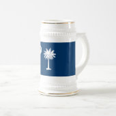 Chope À Bière Drapeau de l'État de Caroline du Sud (Devant droit)