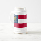 Chope À Bière Drapeau de l'État de Géorgie (Devant gauche)