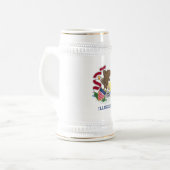 Chope À Bière Drapeau de l'État de l'Illinois (Devant gauche)