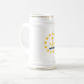 Chope À Bière Drapeau de l'État de Rhode Island (Devant gauche)