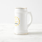 Chope À Bière Drapeau de l'État de Rhode Island (Devant droit)