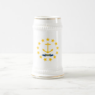 Chope À Bière Drapeau de l'État de Rhode Island