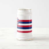 Chope À Bière Drapeau de l'État d'Hawaii (Centre)