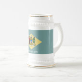 Chope À Bière Drapeau de l'État du Delaware (Devant droit)