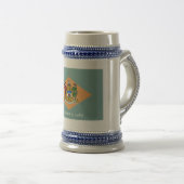 Chope À Bière Drapeau de l'État du Delaware The Diamond US (Devant droit)