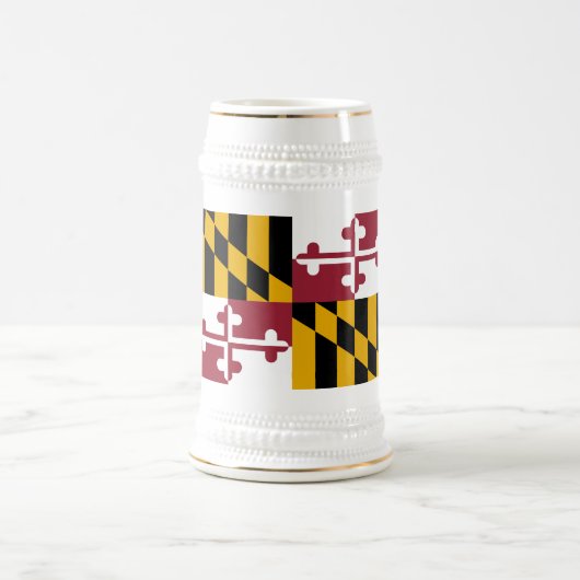 Chope À Bière Drapeau de l'État du Maryland (Centre)