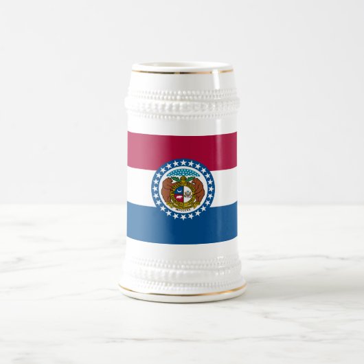 Chope À Bière Drapeau de l'État du Missouri (Centre)