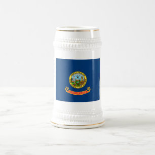 Chope À Bière Drapeau de l'Idaho : l'État Gemme, Montagne de l'O