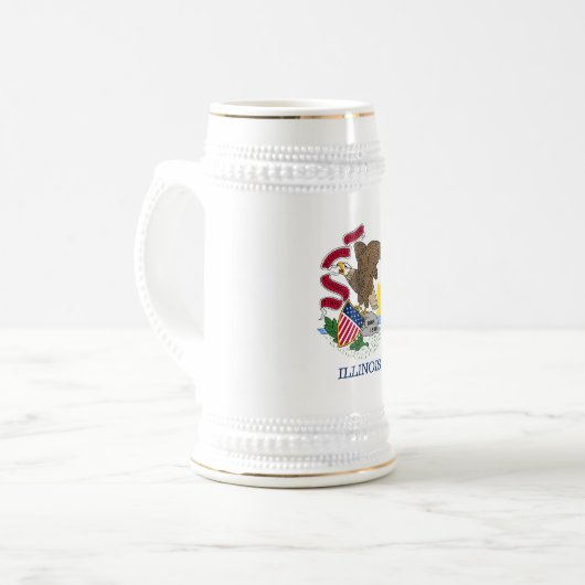 Chope À Bière Drapeau de l'Illinois (Devant gauche)