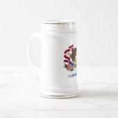 CHOPE À BIÈRE DRAPEAU DE L'ILLINOIS (Devant gauche)