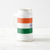 Chope À Bière Drapeau de l'Inde (Devant gauche)