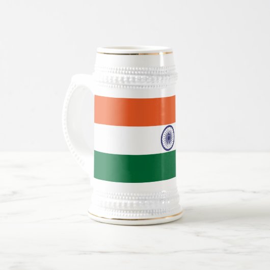 Chope À Bière Drapeau de l'Inde (Devant gauche)