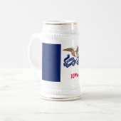 Chope À Bière Drapeau de l'Iowa (Devant gauche)