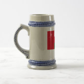 Chope À Bière Drapeau de l'Oman avec le nom en arabe (Gauche)