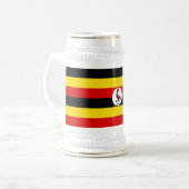 Chope À Bière Drapeau de l'Ouganda (Devant gauche)
