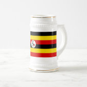 Chope À Bière Drapeau de l'Ouganda (Devant droit)