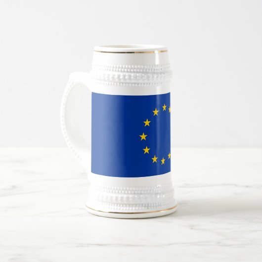 Chope À Bière Drapeau de l'Union européenne (Devant gauche)