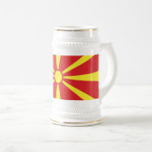 Chope À Bière Drapeau de Macédoine du Nord (Devant droit)