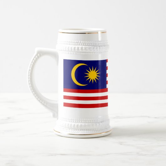 Chope À Bière Drapeau de Malaisie (Gauche)