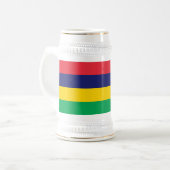 Chope À Bière Drapeau de Maurice (Devant gauche)