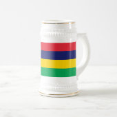 Chope À Bière Drapeau de Maurice (Devant droit)