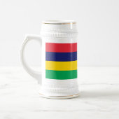 Chope À Bière Drapeau de Maurice (Gauche)