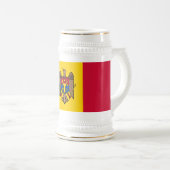 Chope À Bière Drapeau de Moldova (Devant droit)