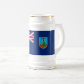 Chope À Bière Drapeau de Montserrat (Devant droit)
