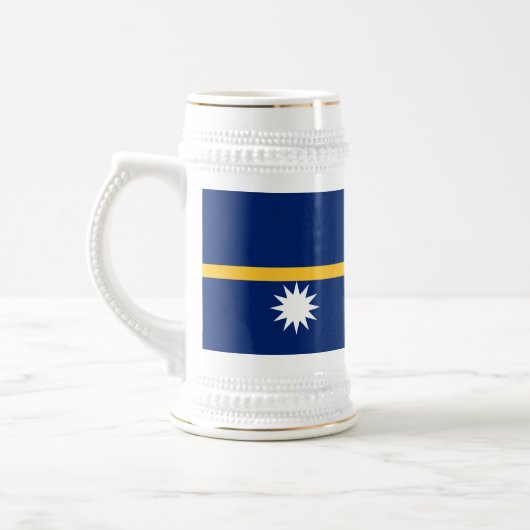 Chope À Bière Drapeau de Nauru (Gauche)