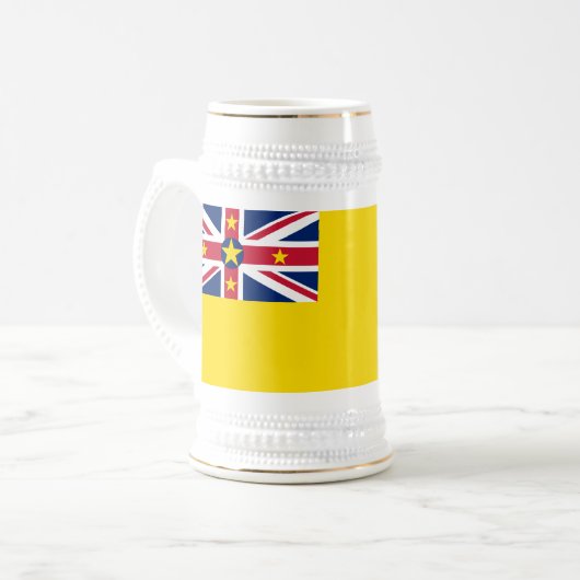 Chope À Bière Drapeau de Niue (Devant gauche)