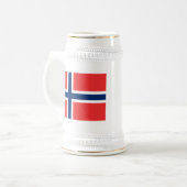 Chope À Bière Drapeau de Norway (Devant gauche)