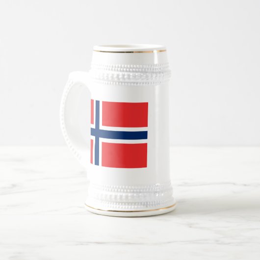 Chope À Bière Drapeau de Norway (Devant gauche)