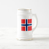 Chope À Bière Drapeau de Norway (Devant droit)