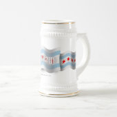 Chope À Bière Drapeau de ondulation de Chicago (Devant droit)
