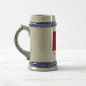 Chope À Bière Drapeau de ondulation du Vietnam avec le nom dans (Gauche)