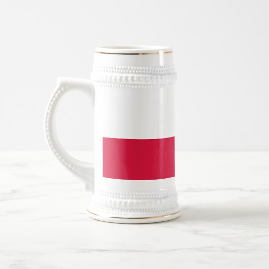 Chope À Bière Drapeau de Pologne (Gauche)