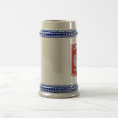 Chope À Bière Drapeau de Polska/bouclier polonais Stein (Centre)