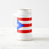 Chope À Bière Drapeau de Porto Rico (Devant gauche)